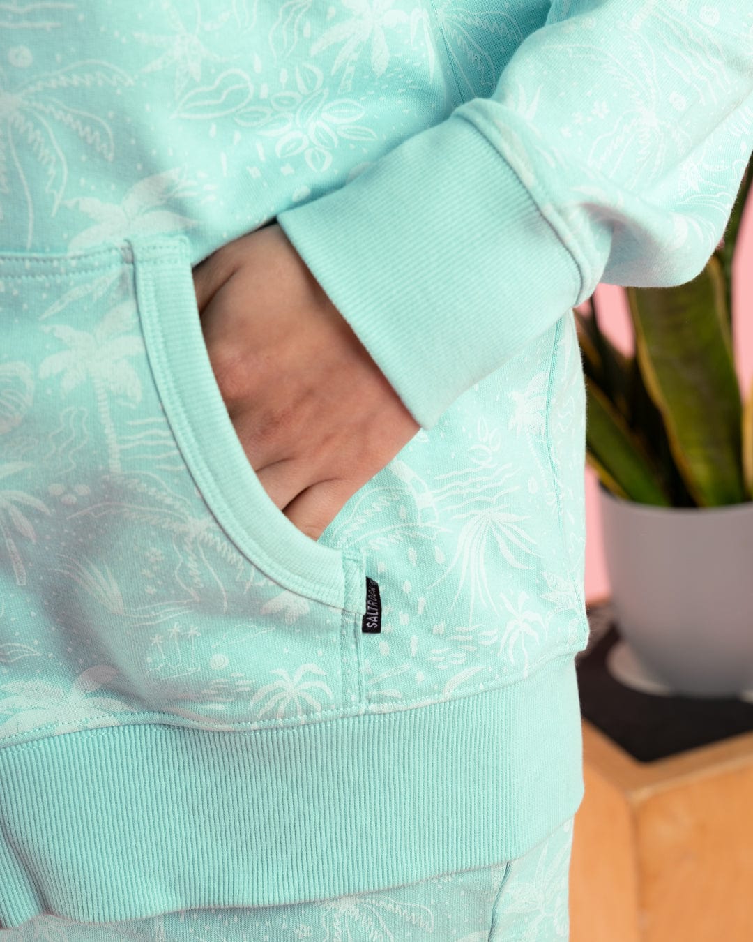 Corpetto Women’s Turquoise Zip-Up Hoodie - Image 6