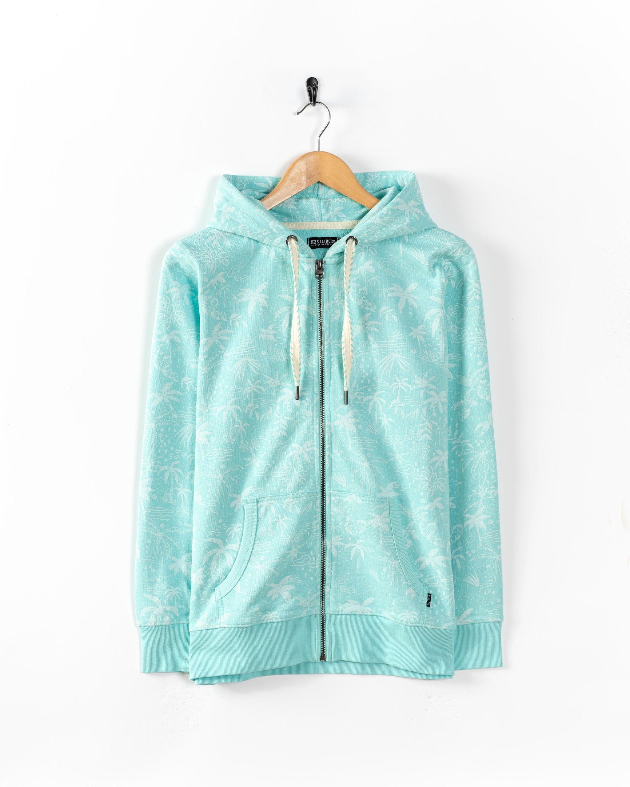 Corpetto Women’s Turquoise Zip-Up Hoodie - Image 3