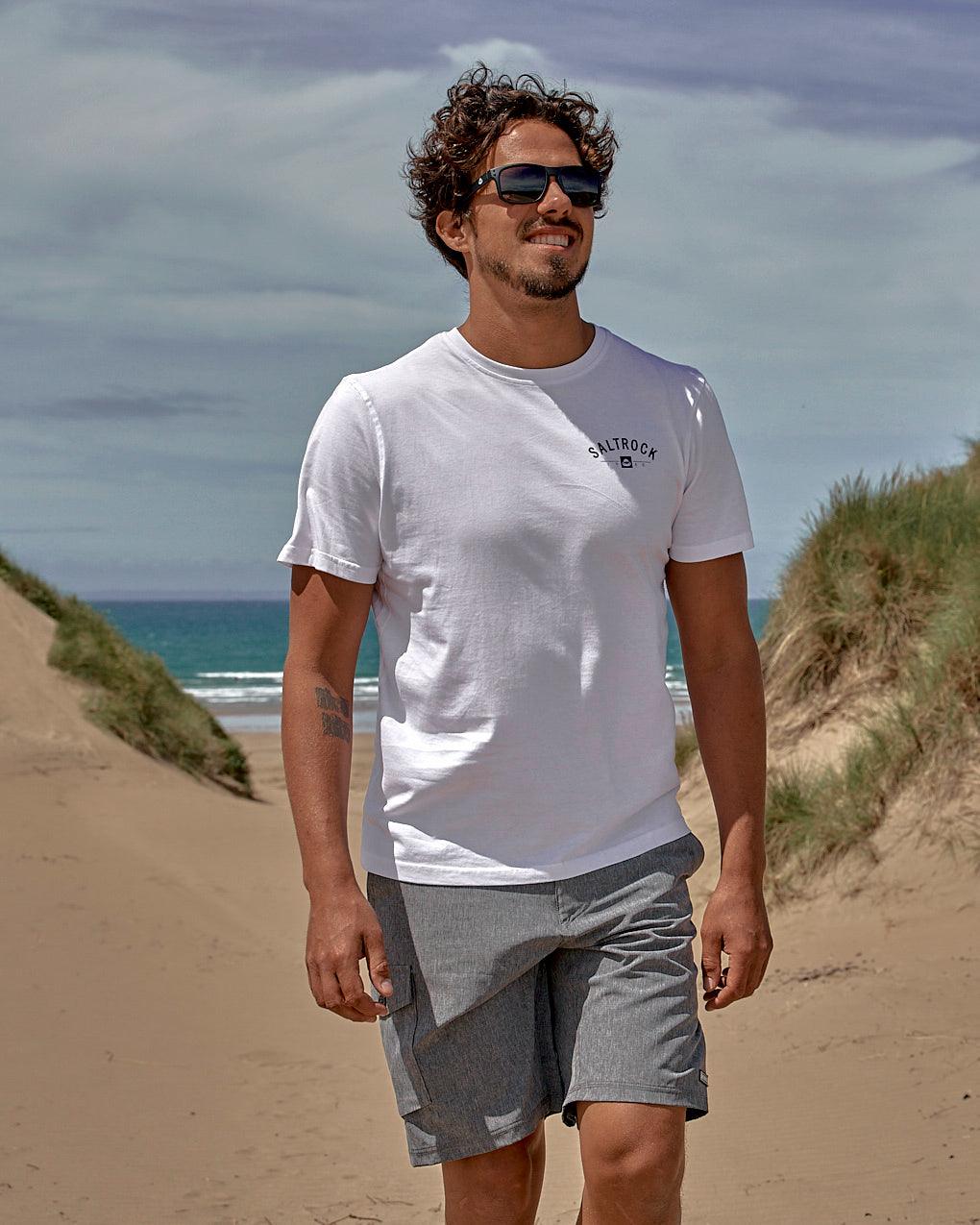 Corpetto Men’s White Looe Graphic T-Shirt - Image 3