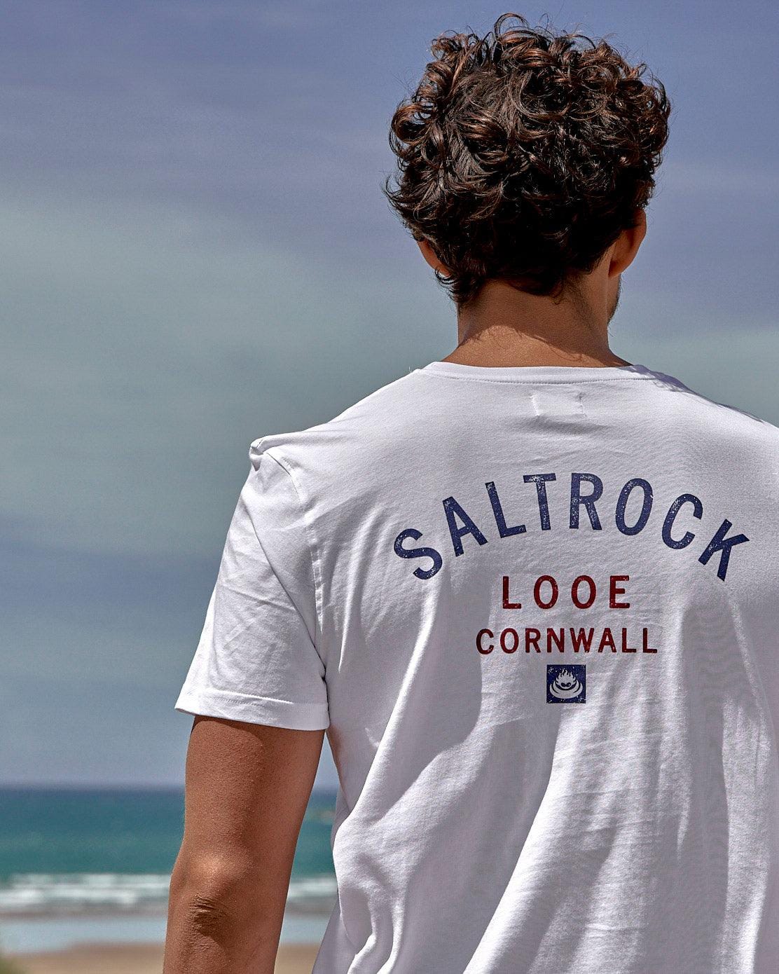 Corpetto Men’s White Looe Graphic T-Shirt - Image 2