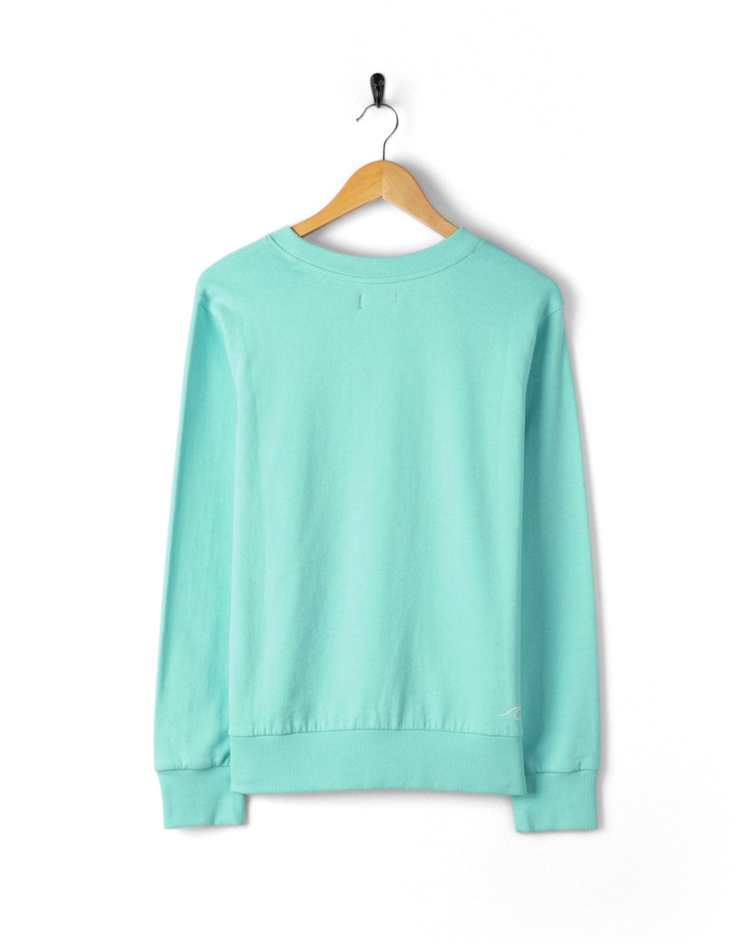 Corpetto Women’s Turquoise Striped Sweatshirt - Image 4