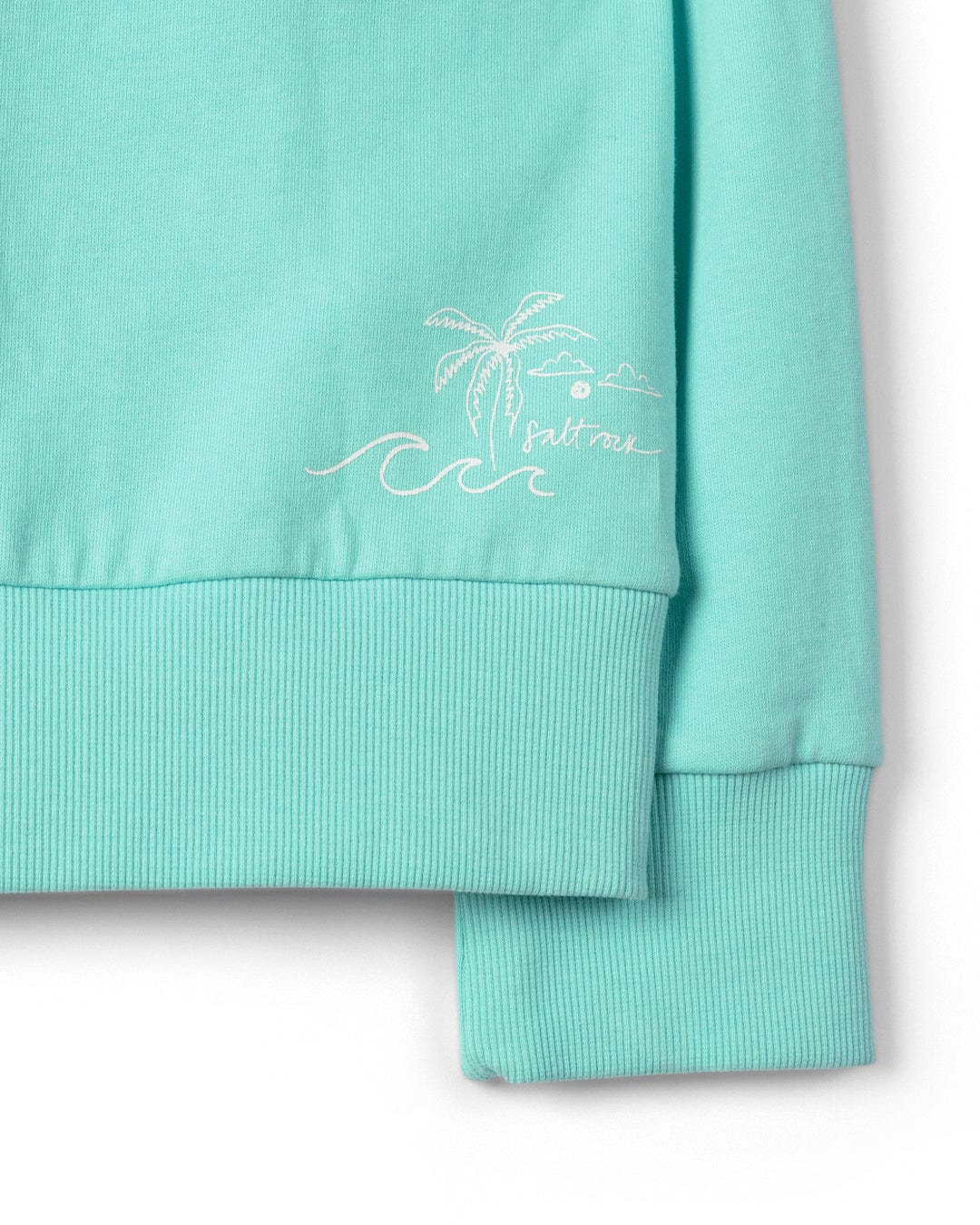 Corpetto Women’s Turquoise Striped Sweatshirt - Image 5