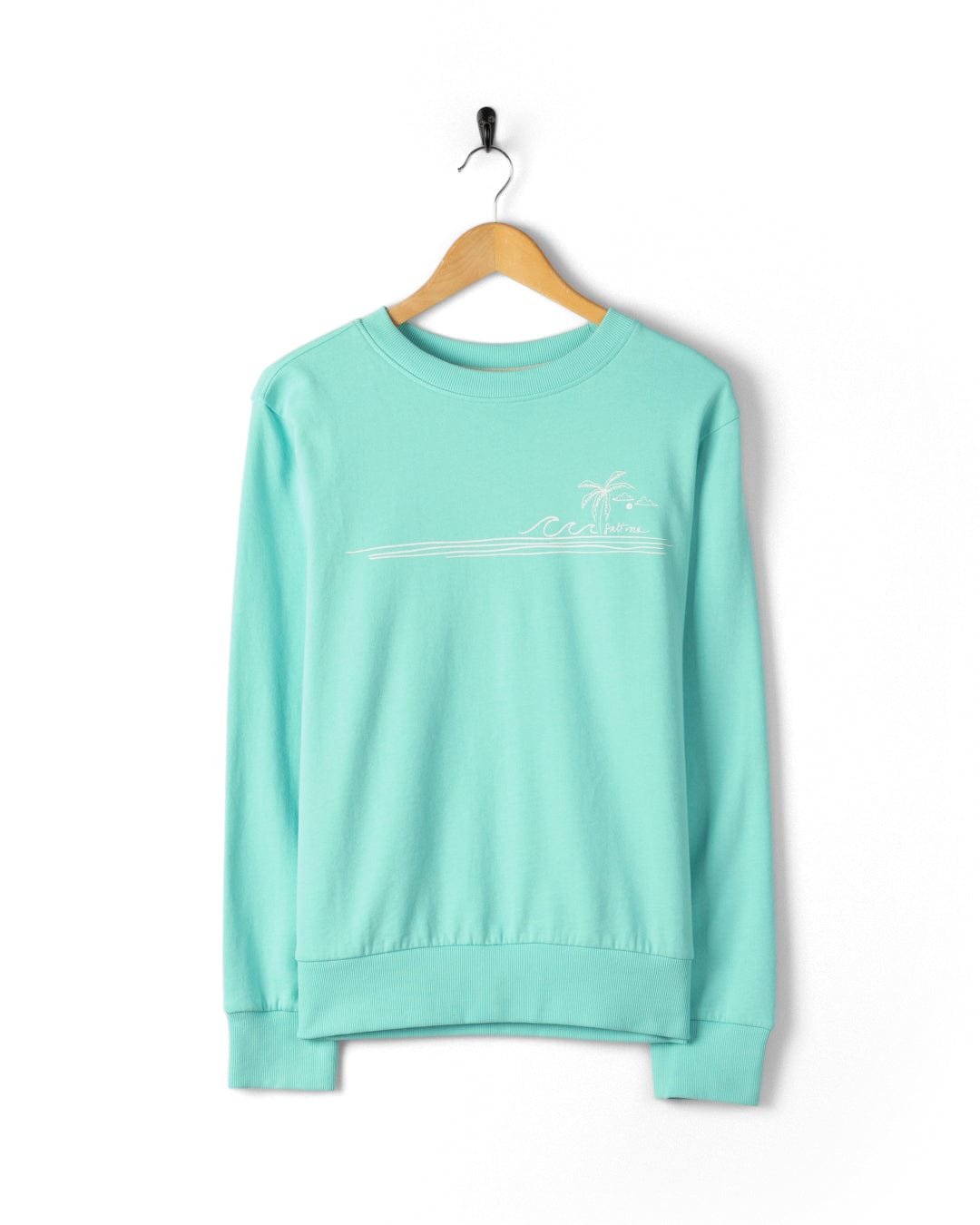 Corpetto Women’s Turquoise Striped Sweatshirt