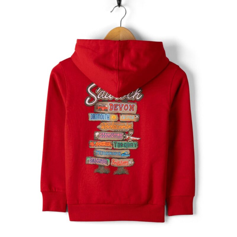 Corpetto Kids’ Red Graphic Popover Hoodie